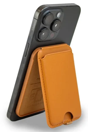 Coverzs MagSafe Wallet de luxe avec support (brun) Meilleure Vente