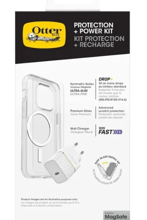 OtterBox iPhone 16 Pro Symmetry MagSafe Coque avec Kit de Protection Bon Plan