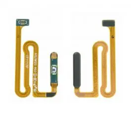 Dernier Modèle Nappe Power + Lecteur d'Empreintes Samsung Galaxy A12 2020 (A125F) / A12 (A127F) Noir