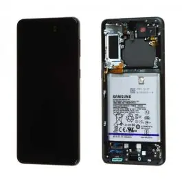 Retour Gratuit Écran Samsung Galaxy S21+ 5G (G996B) Noir + Châssis / Batterie Origine