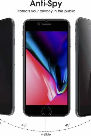 Dernier Modèle ShieldCase Protecteur d'écran en verre trempé de confidentialité iPhone 7/8 Plus