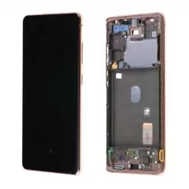 Retour Gratuit Écran Samsung Galaxy S20 FE 5G (G781B) Orange + Châssis Origine