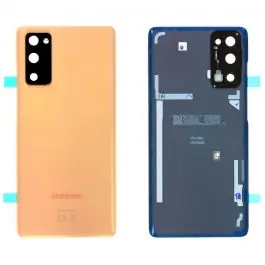 Vitre Arrière Samsung Galaxy S20 FE 4G (G780F) / S20 FE 5G (G781B) Orange Origine Offre Limitée
