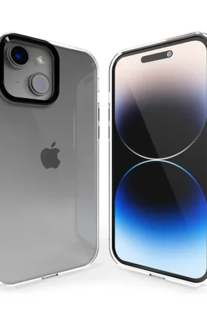 Coverzs Coque rigide iPhone 13 bumper métallique (noir) Dernier Modèle