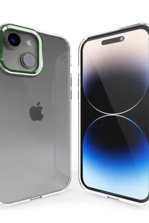 Quantité Limitée Coverzs Coque rigide iPhone 14 Plus bumper métallique (vert)