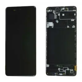 Satisfait Ou Remboursé Écran Samsung Galaxy A71 (A715F) Noir + Châssis Origine