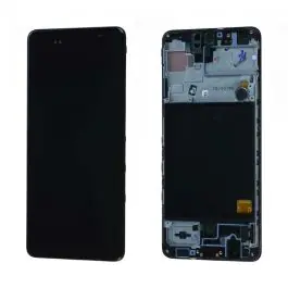 Retour Gratuit Écran Samsung Galaxy A51 (A515F) Noir + Châssis Origine