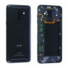 Commande En Gros Coque arrière / Châssis (Duos) Samsung Galaxy A6+ 2018 (A605F) Noir Origine