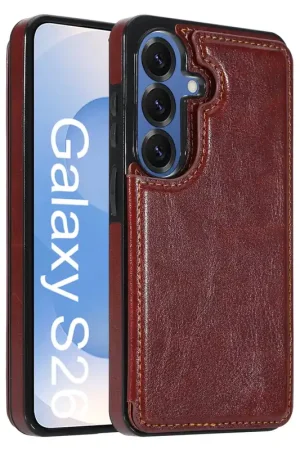 Top Vente ShieldCase Samsung Galaxy S26 Plus Étui portefeuille (marron)