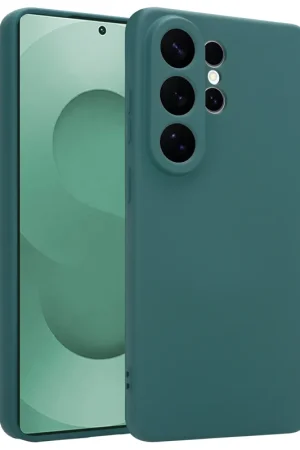 ShieldCase Samsung Galaxy S26 Ultra Coque en silicone (vert foncé) Quantité Limitée