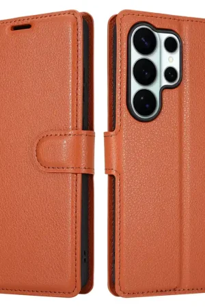 Nouvelle Collection ShieldCase Samsung Galaxy S26 Ultra Étui bibliothèque (marron)