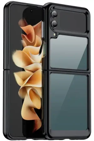 ShieldCase Coque Samsung Galaxy Z Flip 4 cover bumper case (noir) Haute Qualité