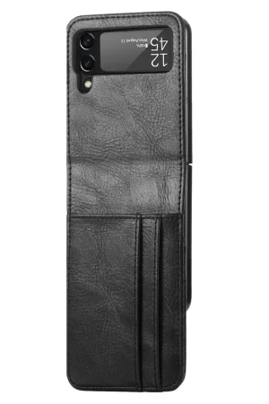 Bon Plan ShieldCase Coque Samsung Galaxy Z Flip 4 étui cuir (noir)