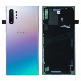 Commande En Gros Vitre arrière Samsung Galaxy Note 10+ (N975F) Argent GH82-20588C Origine