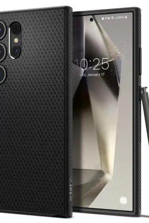 Nouvelle Collection Spigen coque Samsung Galaxy S24 Ultra Liquid Air (Noir)