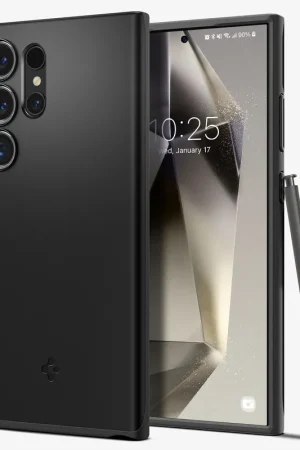 Vente Directe Spigen Coque ultra fine pour Samsung Galaxy S24 (Noir)