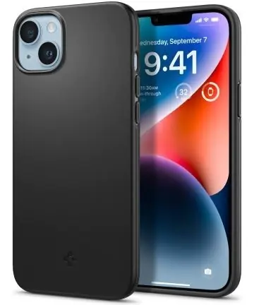 Must-Have Spigen iPhone 14 Plus Thin Fit coque (noir)