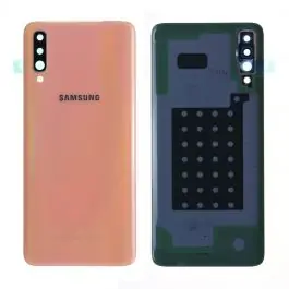 Vitre arrière Samsung Galaxy A70 (A705F) Corail Origine Nouveauté