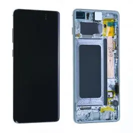 Authentique Écran Samsung Galaxy S10+ (G975F) Blanc Prisme + Châssis Origine