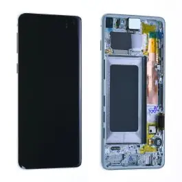Quantité Limitée Écran Samsung Galaxy S10 (G973F) Blanc Prisme + Châssis Origine