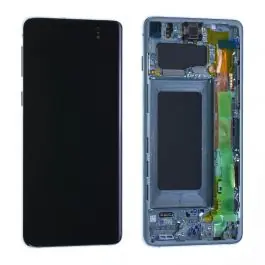 Super Prix Écran Samsung Galaxy S10 (G973F) Vert Prisme + Châssis Origine