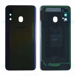 Vitre arrière Samsung Galaxy A40 (A405F) Noir Origine Nouvelle Collection