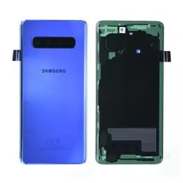 Retour Gratuit Vitre arrière Samsung Galaxy S10 (G973F) Bleu Origine