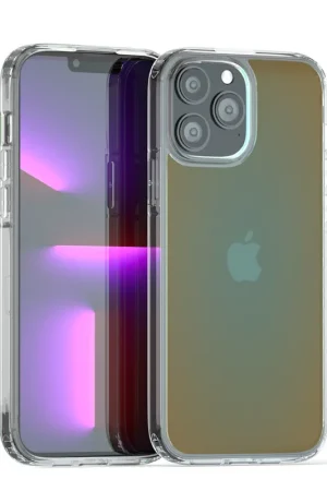 Coverzs Coque transparent et dégradé de colours iPhone 13 Pro (vert) Offre Du Jour