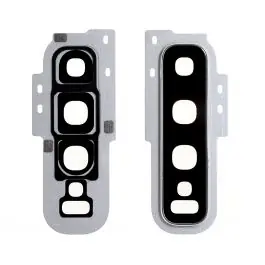 Contour / Vitre cache caméra arrière Samsung Galaxy S10 (G973F) Blanc Prisme Bon Plan