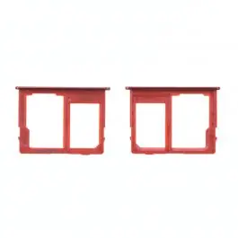 Tiroir SD / SIM 2 Samsung Galaxy J4+ (J415F) / J6+ (J610F) Rouge Origine Nouveauté