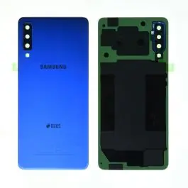Vitre arrière (Duos) Samsung Galaxy A7 2018 (A750F) Bleu Origine Dernier Modèle