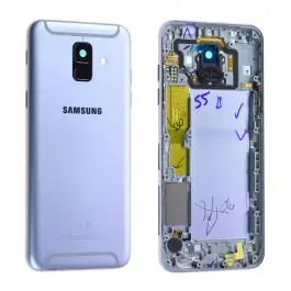 Coque arrière / Châssis Samsung Galaxy A6 2018 (A600F) Violet Origine Nouvel Arrivage