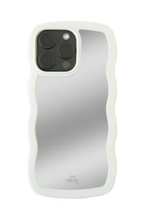 xoxo Wildhearts Wavy mirror case Creme - Coque iPhone 14 Pro Max Authentique