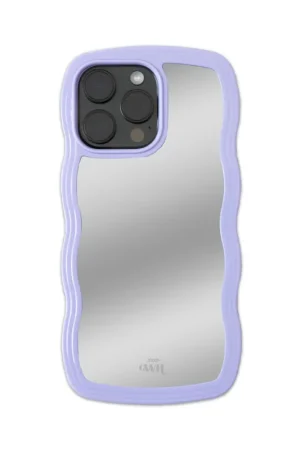 xoxo Wildhearts Wavy mirror case Lilac - Coque iPhone 14 Petit Prix