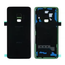 Solde Vitre arrière (Duos) Samsung Galaxy S9 (G960F) Noir Carbone Origine