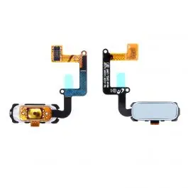 Vente Directe Nappe / Bouton HOME Samsung Galaxy A3 2017 (A320F) / A5 2017 (A520F) / A7 2017 (A720F) Bleu