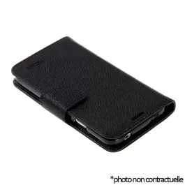 Authentique Housse Grainé Mercury Samsung Galaxy J1 (J100F) Noir