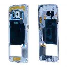 Châssis central Samsung Galaxy S6 Edge (G925F) Blanc Astral Commander Maintenant