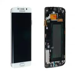 Prix Réduit Écran Samsung Galaxy S6 Edge (G925F) Blanc Astral + Châssis Origine