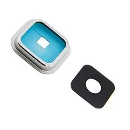 Prix Promo Contour / Vitre cache caméra Samsung Galaxy S5 (G900F) Argent