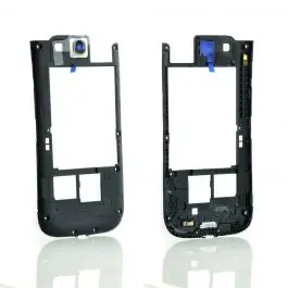 Chassis central avec cache caméra et flash Samsung Galaxy S3 i9300 noir Promotion
